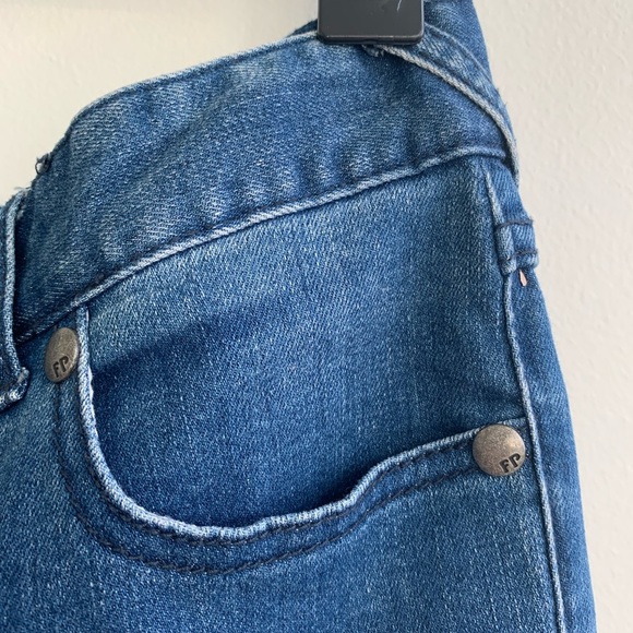 Free People Zipper Ankle Skinny Medium Washed Denim Blue Jeans Size W 27 - Picture 7 of 10